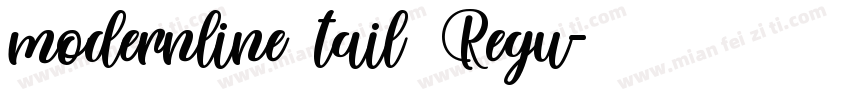 modernline tail Regu字体转换